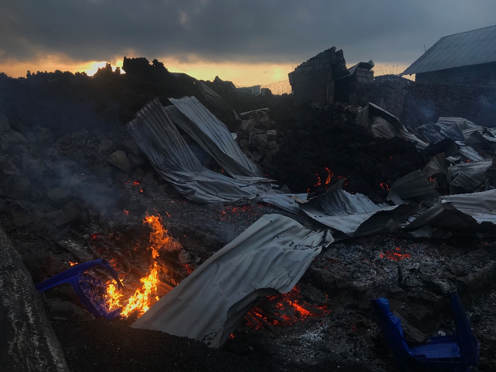 Goma city 'spared' as river of lava from DRC volcano halts