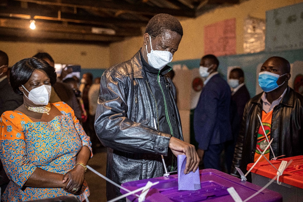 'We're winning,' says Lungu as debt-ridden Zambia votes in closely contested polls