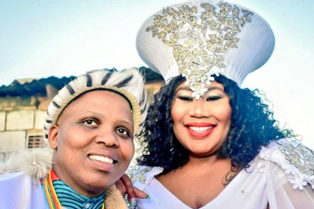 Nomsa Buthelezi and wife