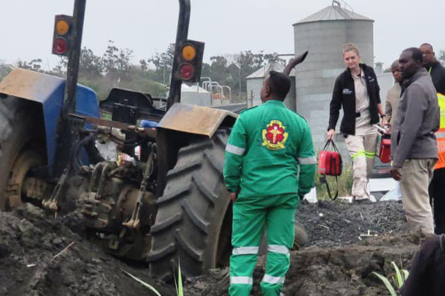 tractor accident