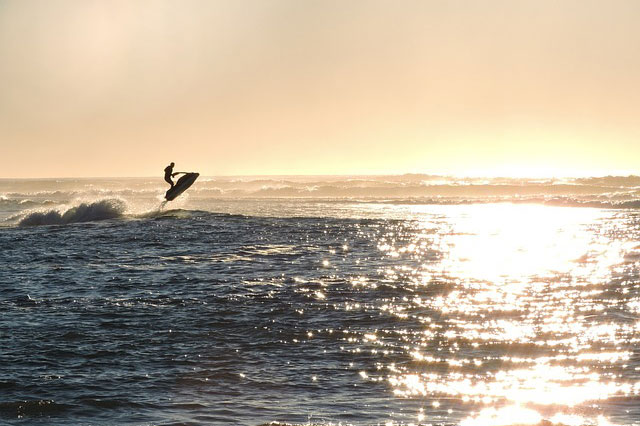 Jet skiing