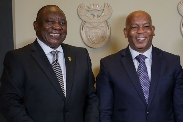 Cyril Ramaphosa and Kgosientsho Ramokgopa