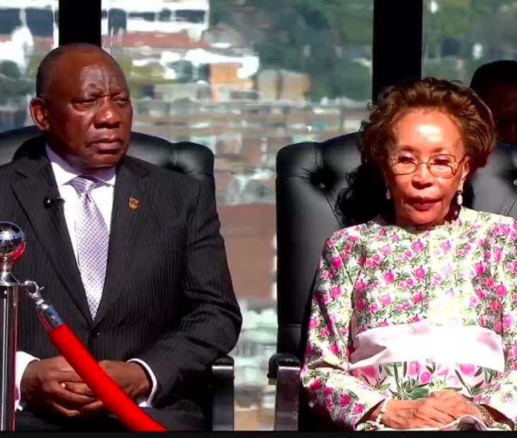 Cyril Ramaphosa and wife