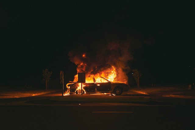 Car explosion