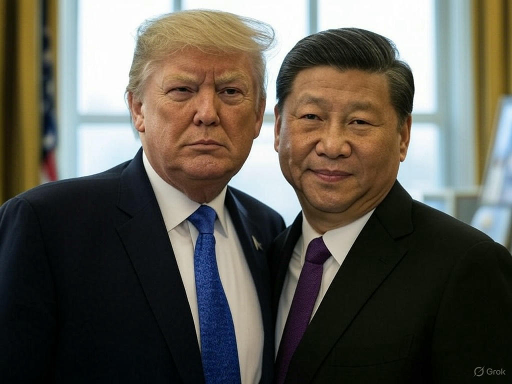 Donald Tump and Xi Jinping