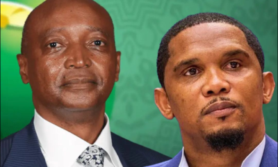 Patrice Motsepe and Samuel Eto'o