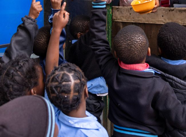 hungry school kids
