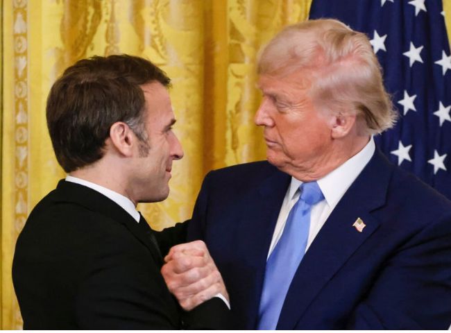 Macron and Trump