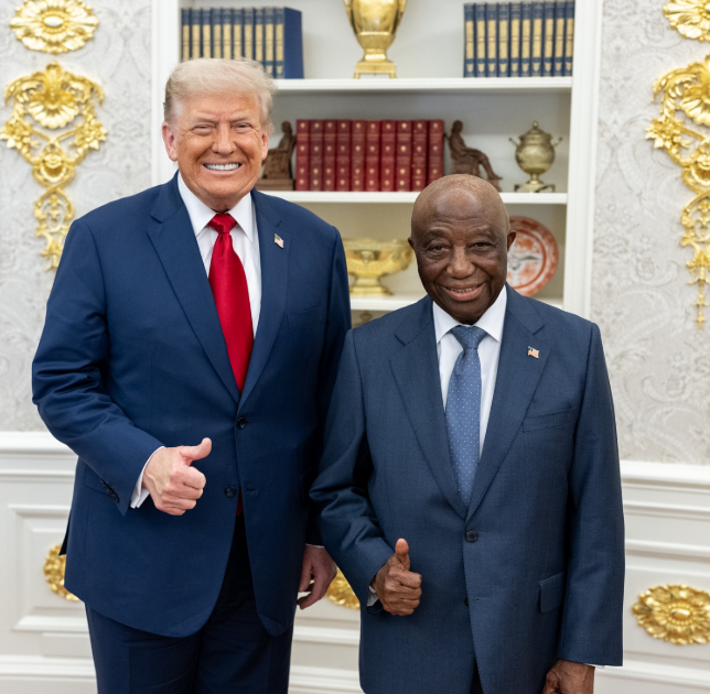 WATCH | Cringe moment: Trump asks Liberian president where he learned english