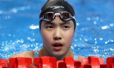 12-year-old girl swimming