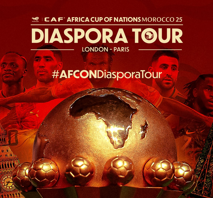 Africa’s football fire hits Europe: Afcon trophy on tour