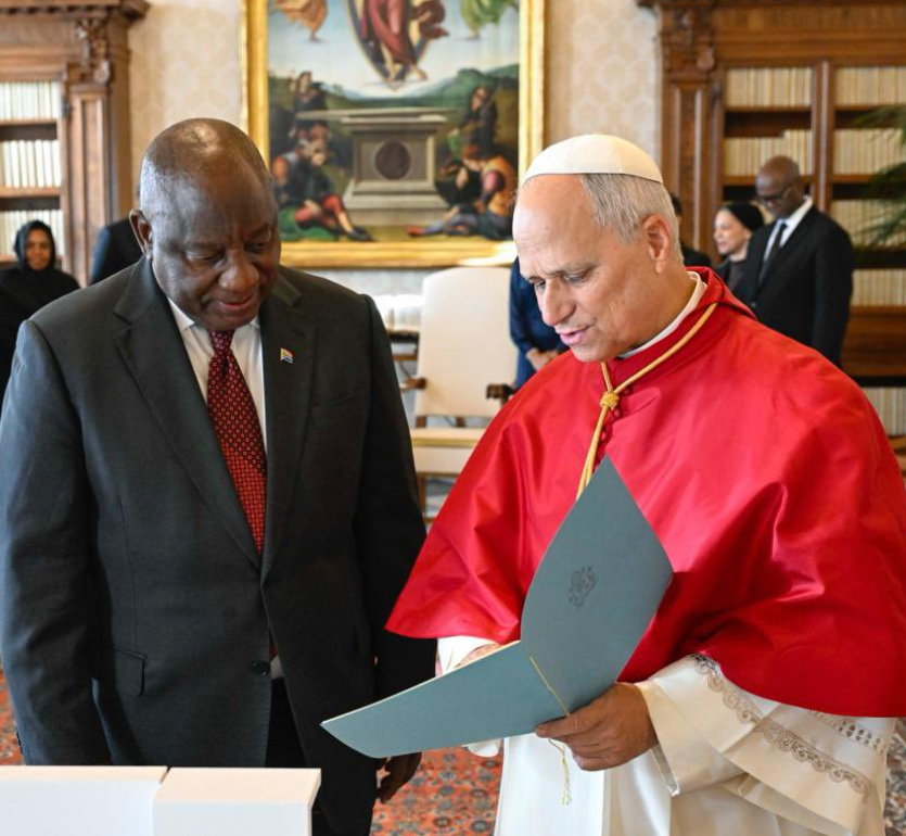 Ramaphosa and Pope Leo XIV