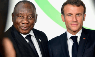 Cyril Ramaphosa and Emmanuel Macron