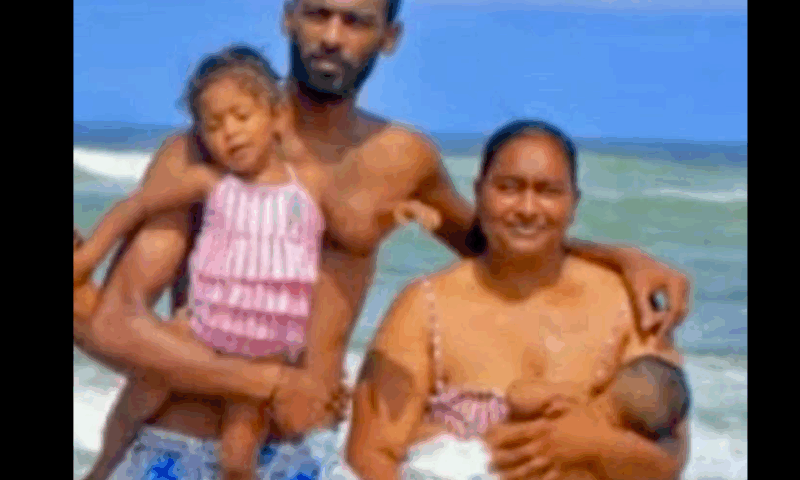 Lishen Govender and wife