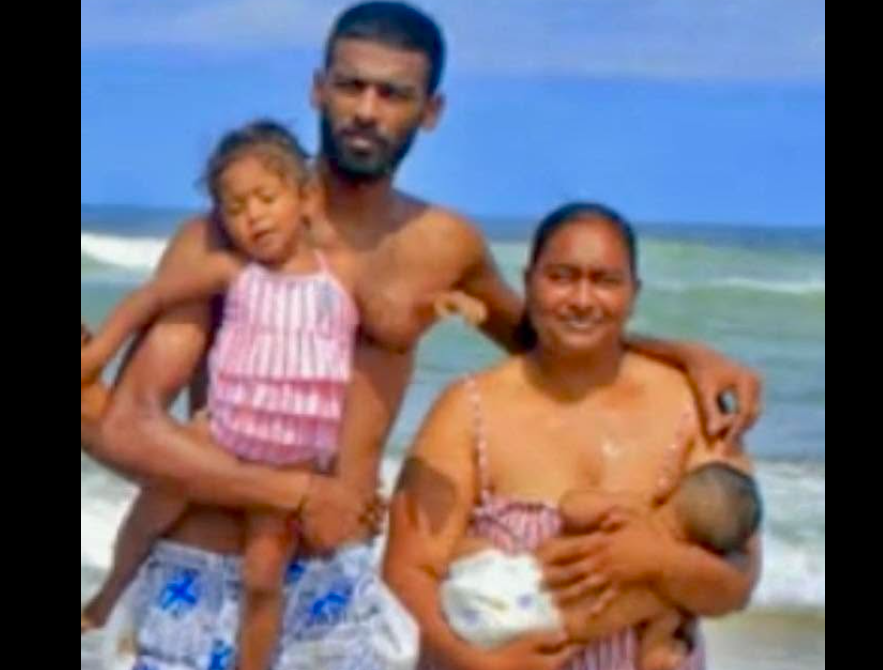 Lishen Govender and wife