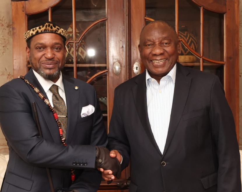 Ramaphosa and King Misuzulu kaZwelithini