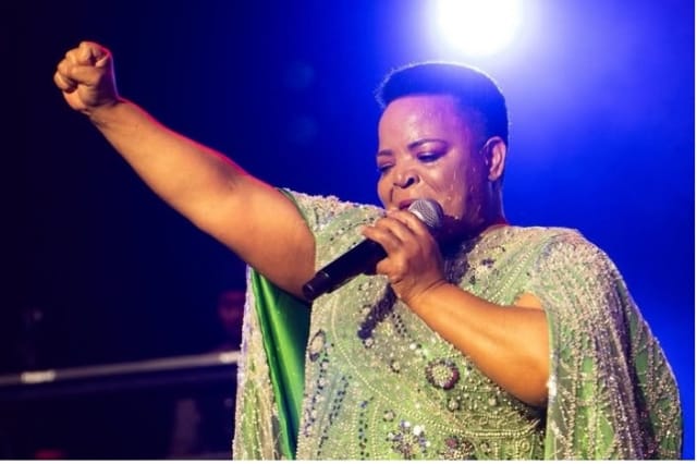 Rebecca Malope celebrates 58th birthday in star-studded style wearing self-designed gown