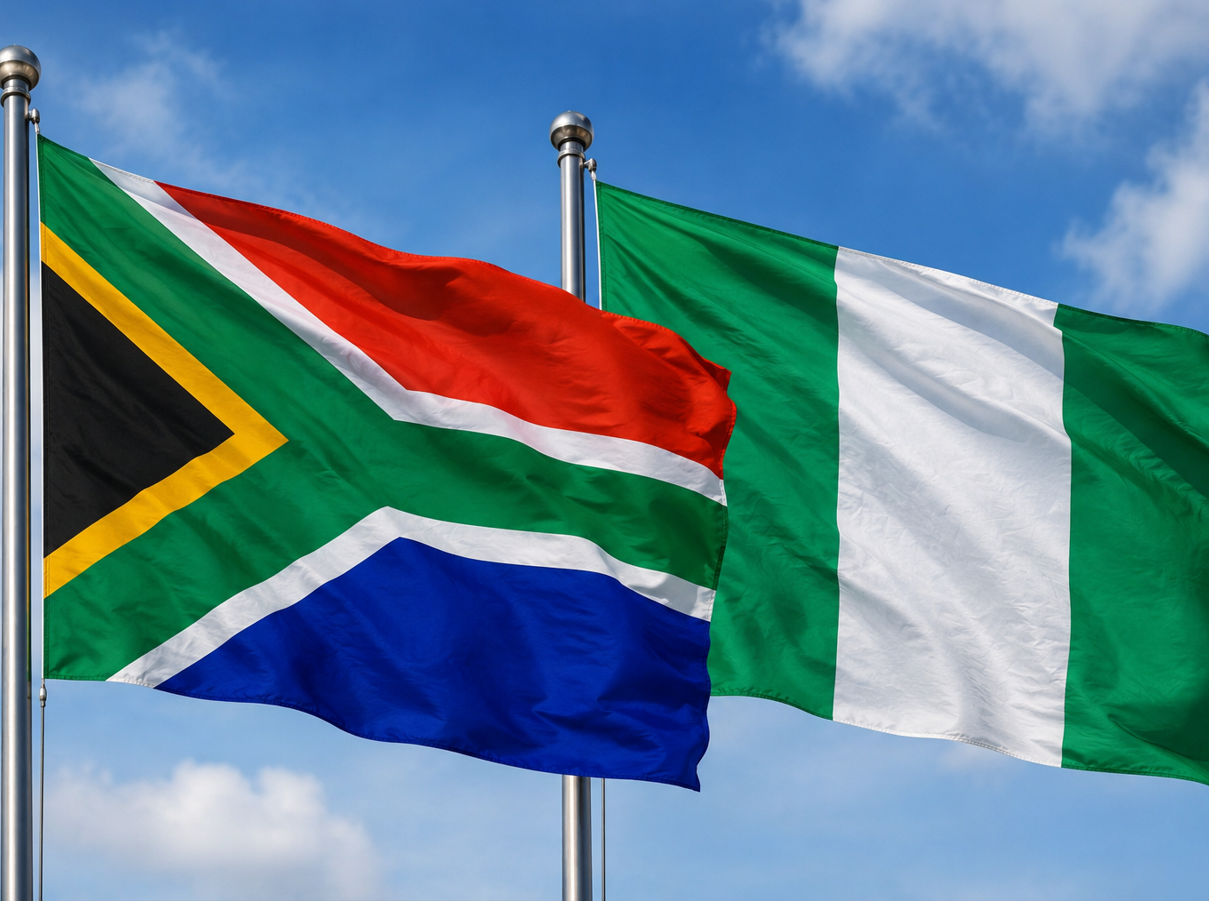 South Africa_Nigeria flags