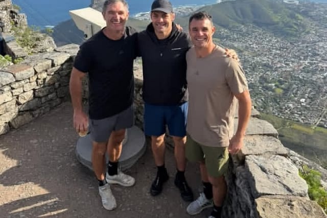 ‘It seemed like a good idea’: All Blacks legends discover Table Mountain test