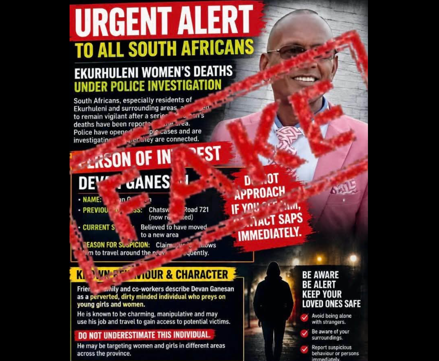 Ekurhuleni killings: ‘Do not share’ – SAPS warns over alleged suspect photos