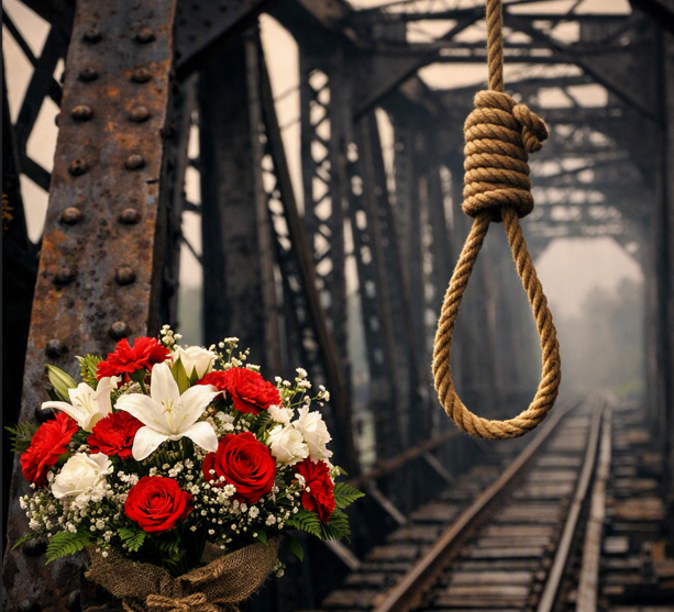 Chilling display or sick joke? Noose and flowers shock Kempton Park motorists