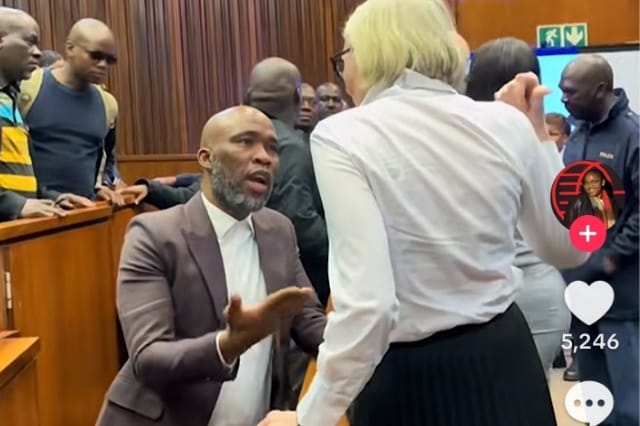 WATCH | ‘Stop shouting and screaming’: Chaos erupts after Cat Matlala trial adjourned